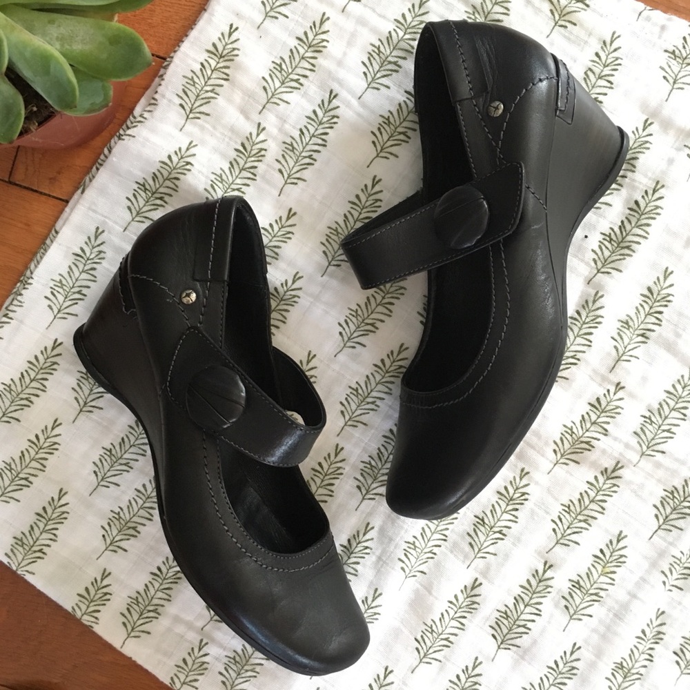 PIKOLINOS Mary Janes Low Wedge Heels